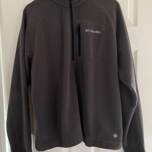 Columbia Men's Half Zip Fleece Pullover Jacket Size XL Color Grey